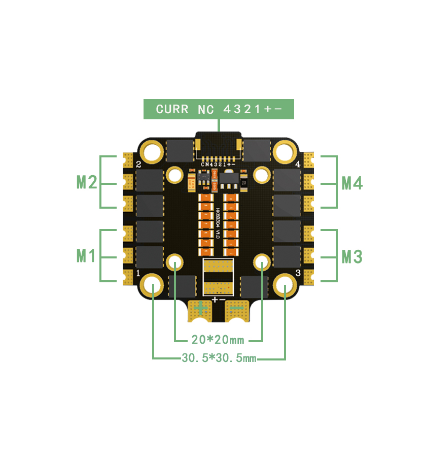 HAKRC 8B50A 4-in-1 ESC - Image 2